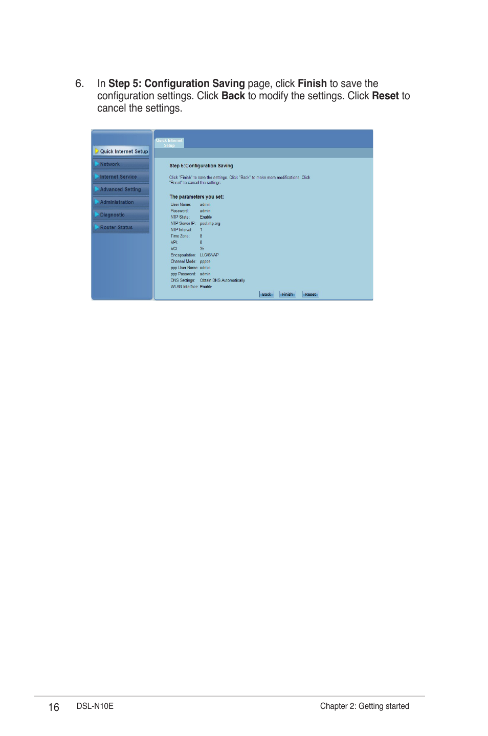 Asus DSL-N10E User Manual | Page 16 / 61