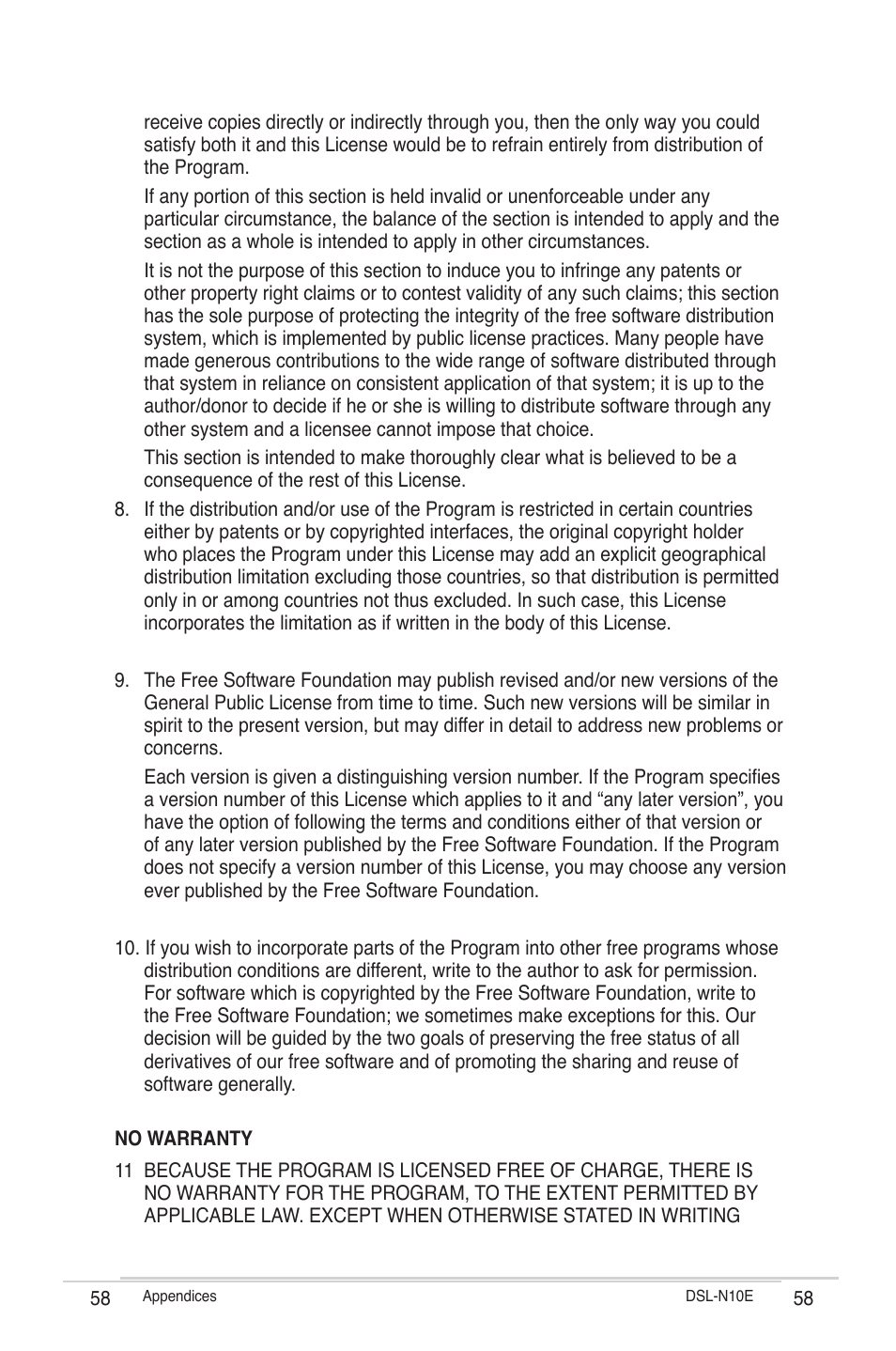 Asus DSL-N10E User Manual | Page 58 / 61