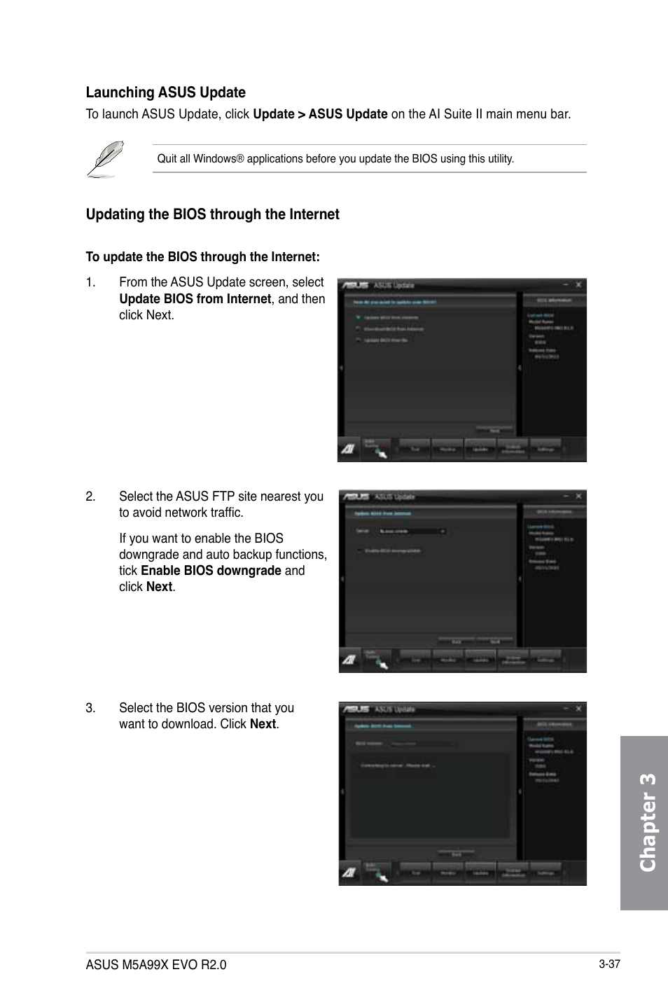 Chapter 3 | Asus M5A99X EVO R2.0 User Manual | Page 109 / 180