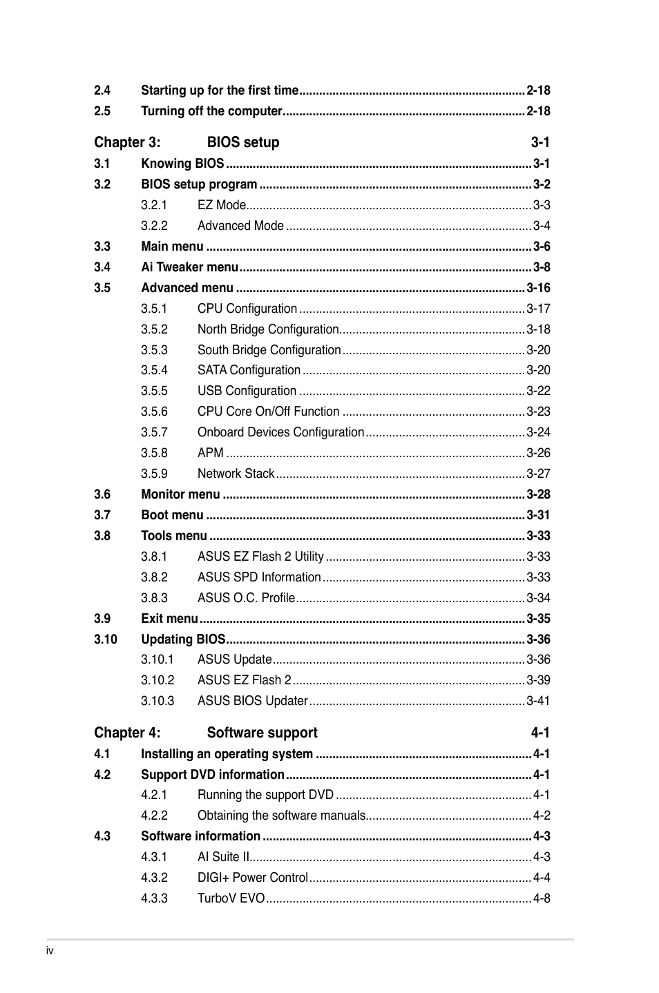 Asus M5A99X EVO R2.0 User Manual | Page 4 / 180