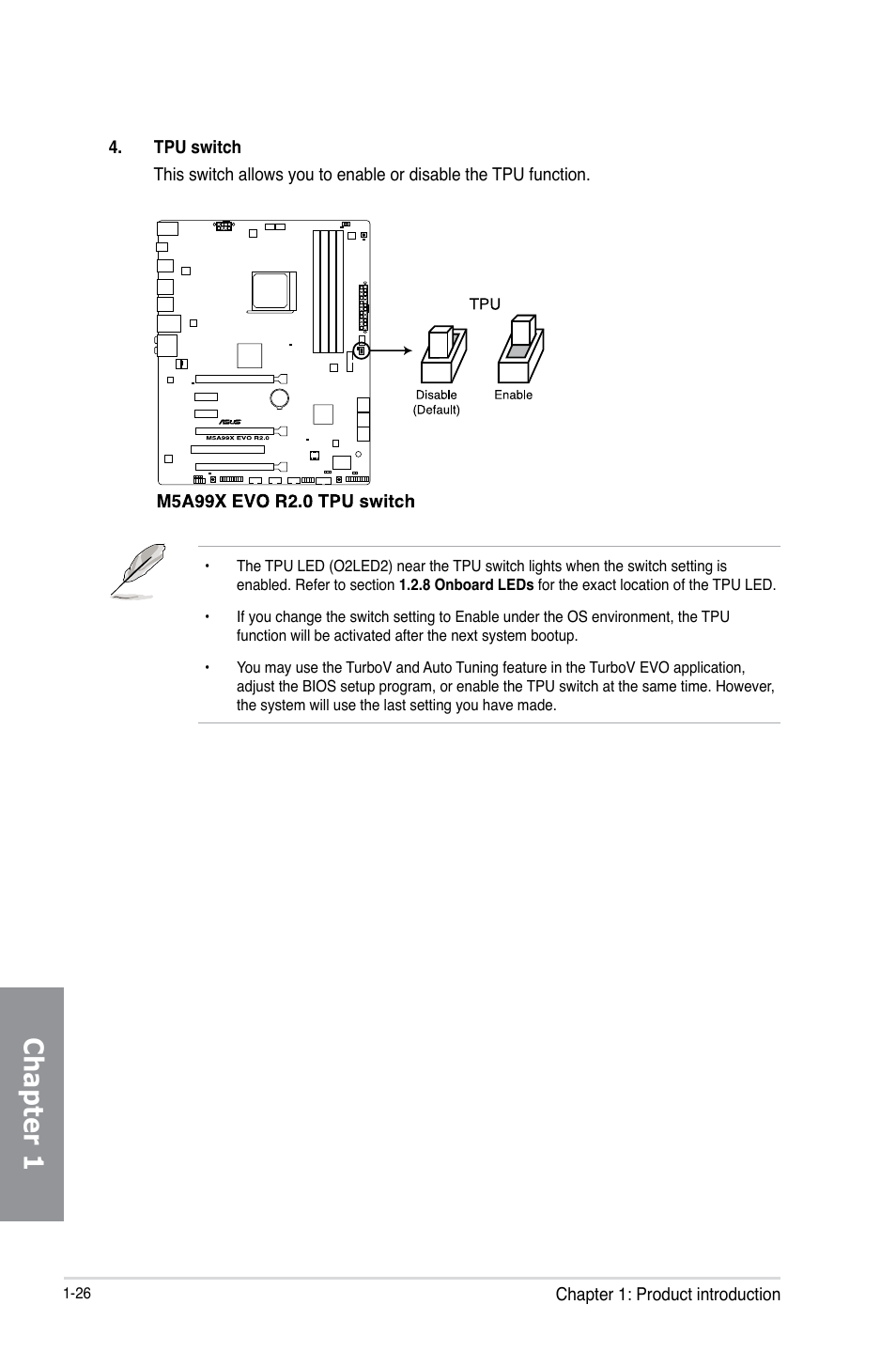 Chapter 1 | Asus M5A99X EVO R2.0 User Manual | Page 40 / 180