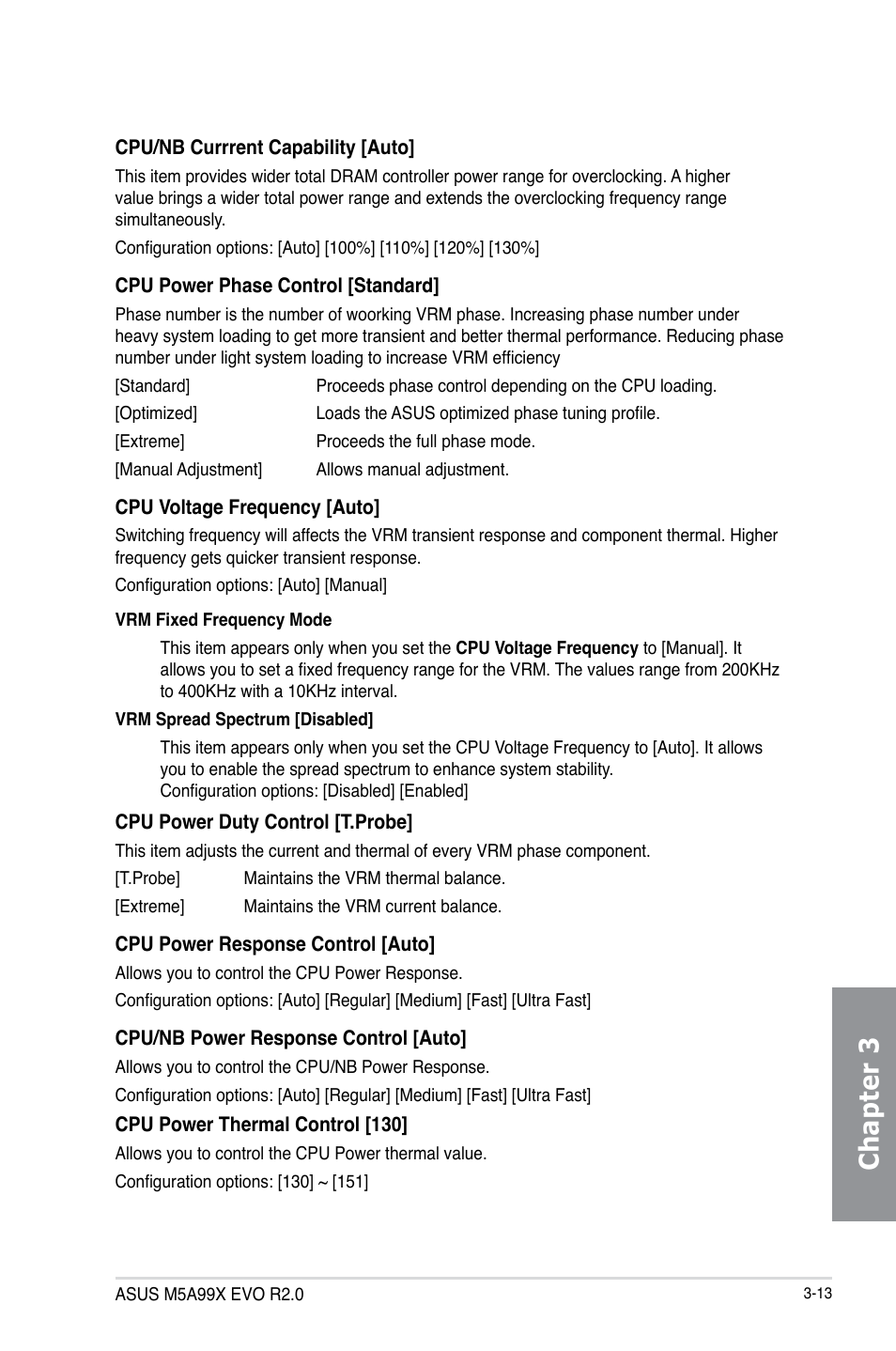 Chapter 3 | Asus M5A99X EVO R2.0 User Manual | Page 85 / 180