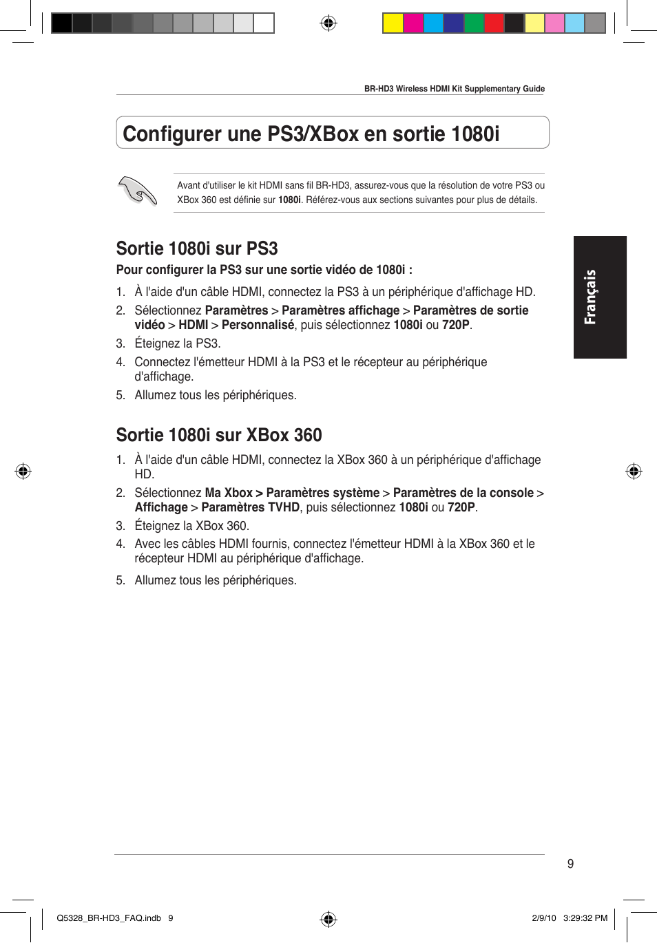 Fr ançais | Asus BR-HD3 User Manual | Page 10 / 88