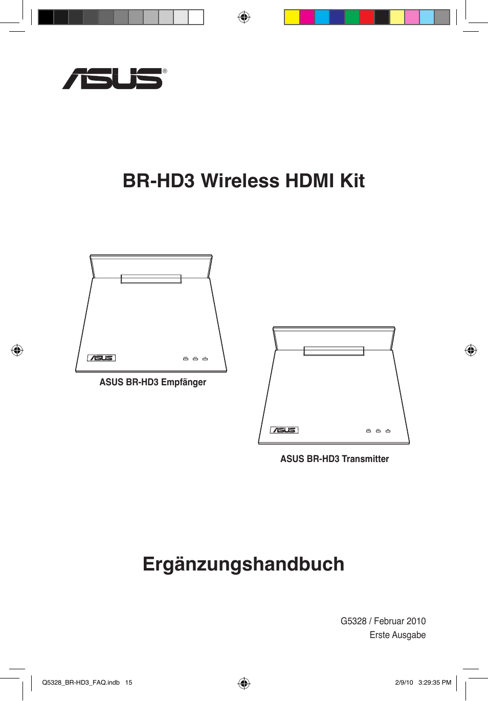 Br-hd3 wireless hdmi kit ergänzungshandbuch | Asus BR-HD3 User Manual | Page 16 / 88