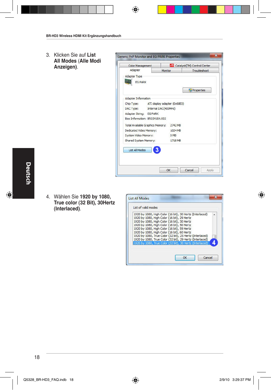 Deutsch | Asus BR-HD3 User Manual | Page 19 / 88