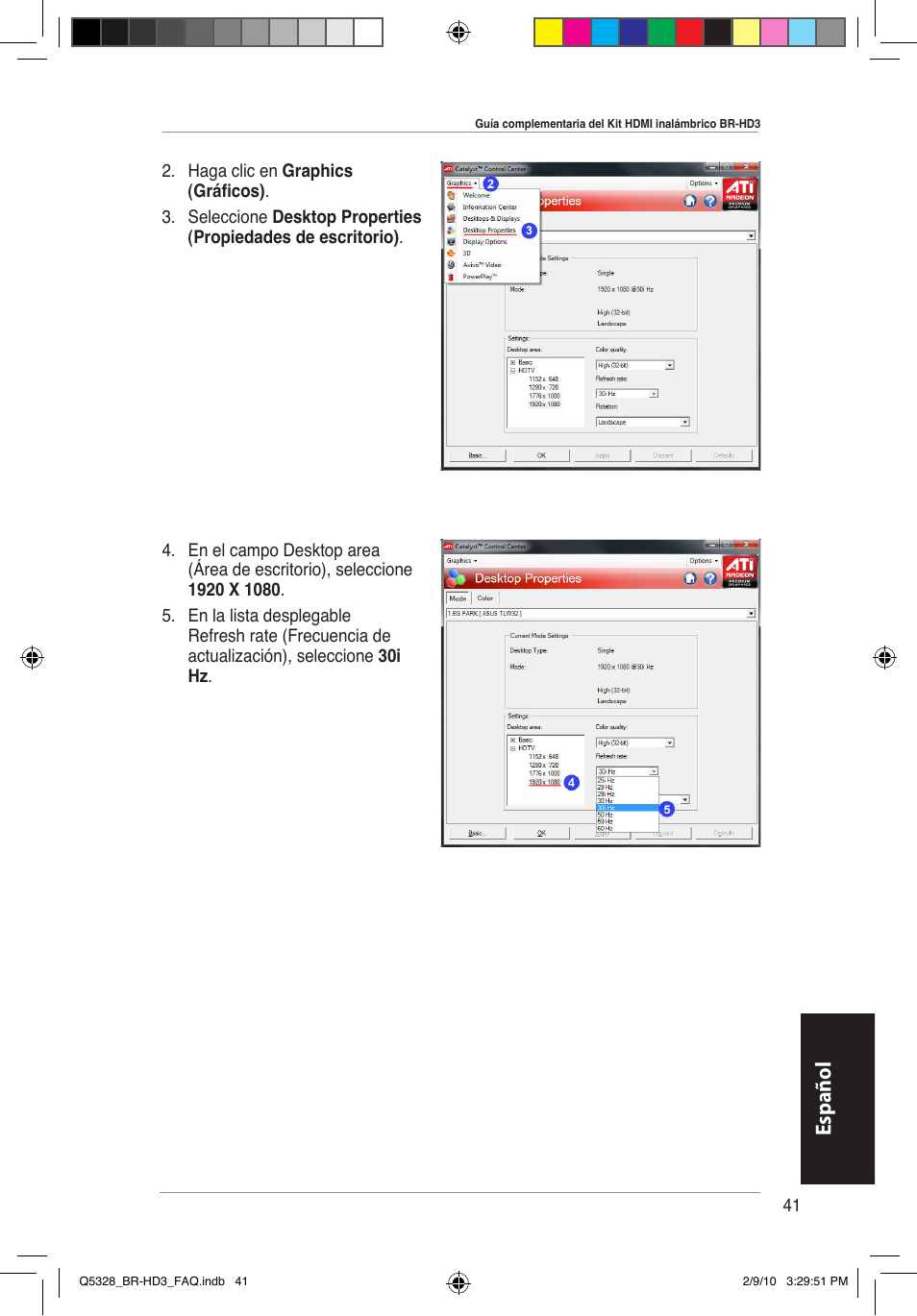 Español | Asus BR-HD3 User Manual | Page 42 / 88