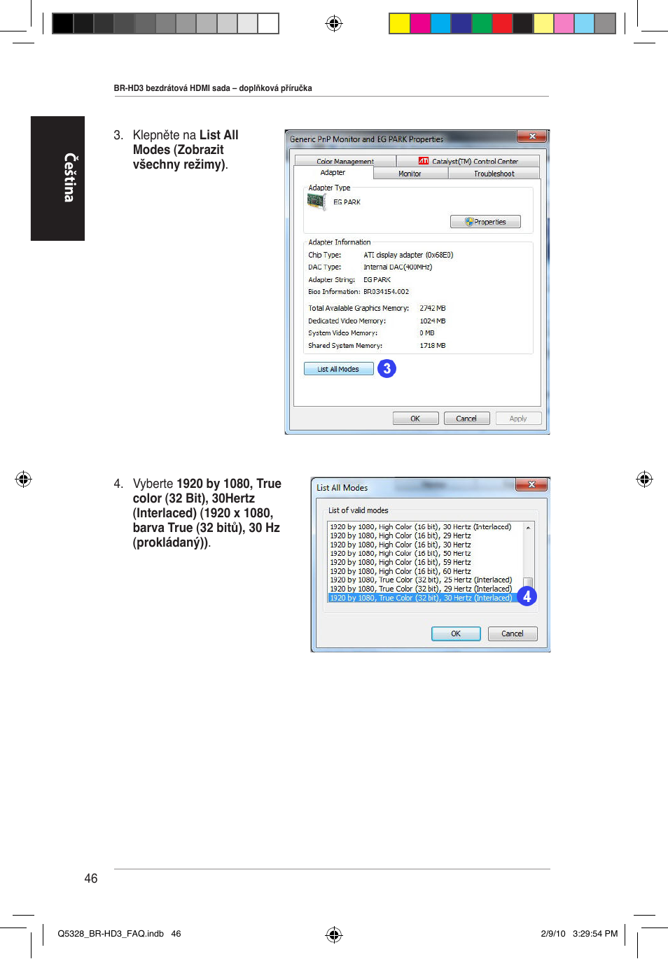 Čeština | Asus BR-HD3 User Manual | Page 47 / 88