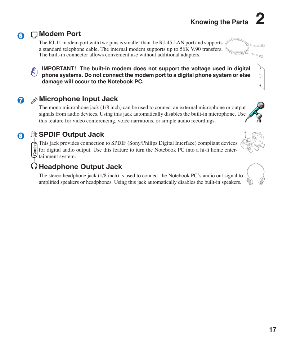 Asus S6F User Manual | Page 17 / 67