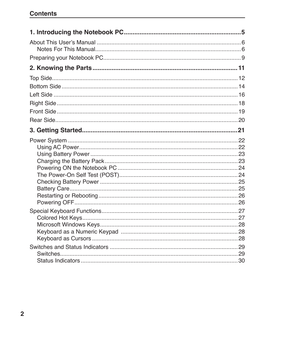 Asus S6F User Manual | Page 2 / 67