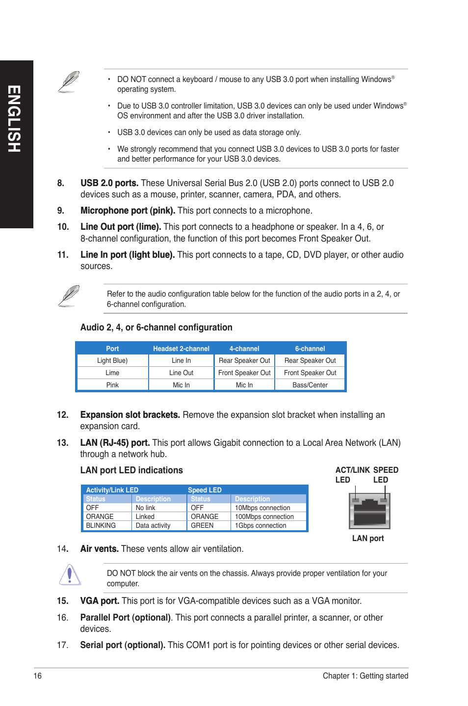 En g lis h en g li sh en g lis h en g li sh | Asus BP6375 User Manual | Page 16 / 70