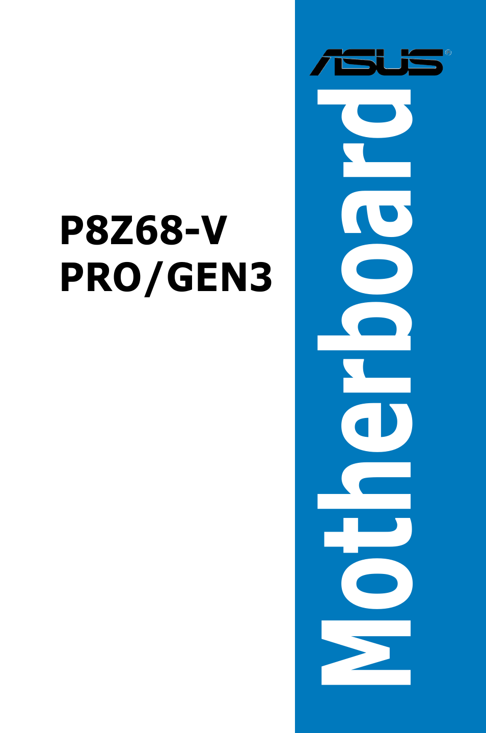 Asus P8Z68-V PRO/GEN3 User Manual | 146 pages