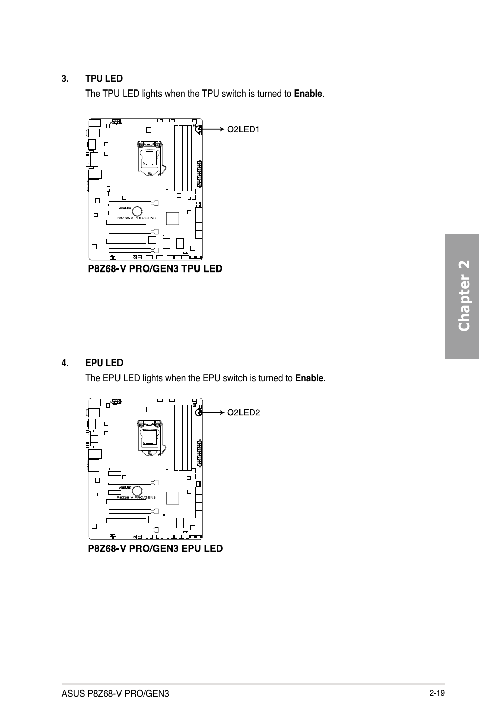 Chapter 2 | Asus P8Z68-V PRO/GEN3 User Manual | Page 37 / 146