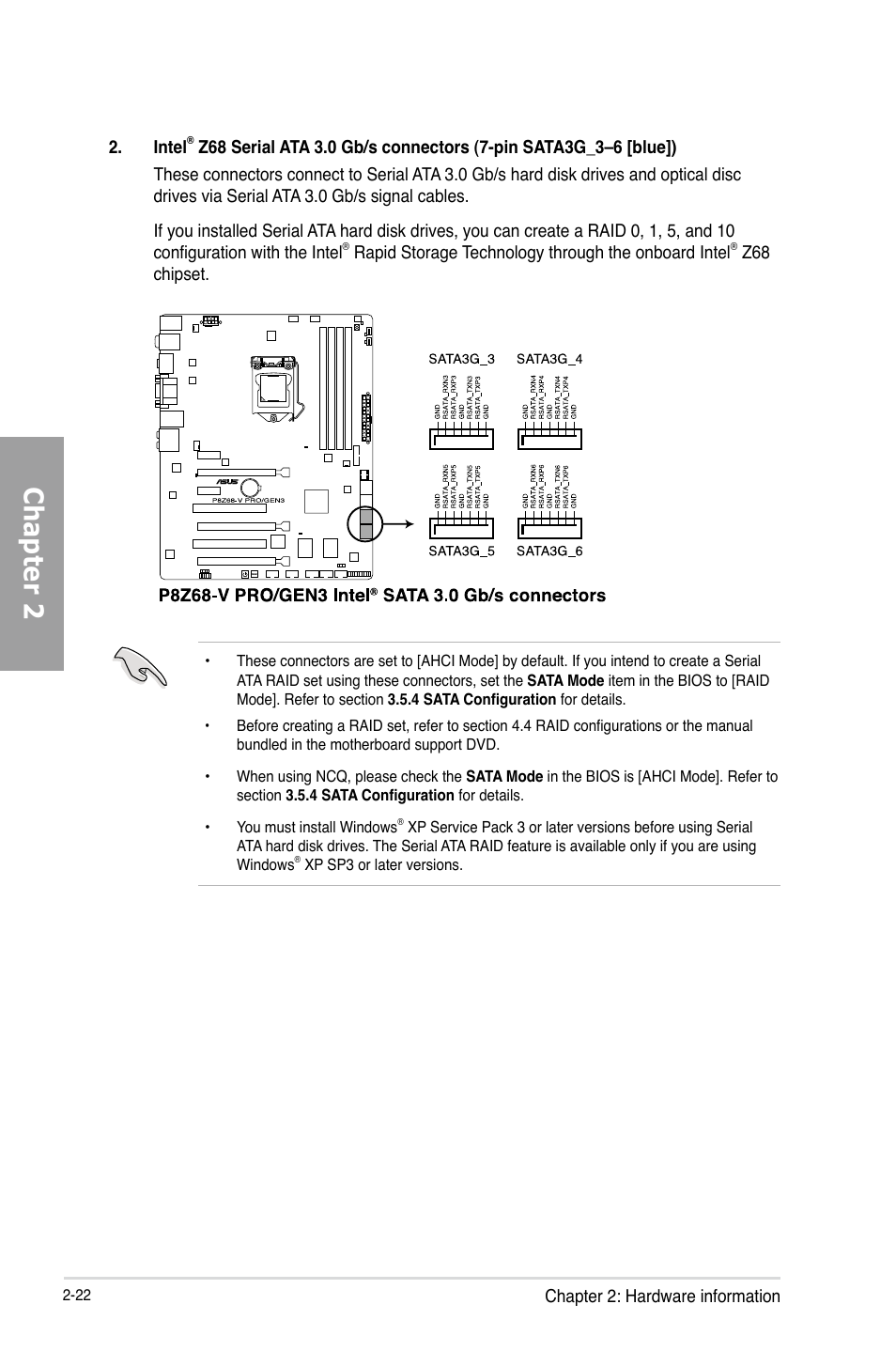 Chapter 2 | Asus P8Z68-V PRO/GEN3 User Manual | Page 40 / 146