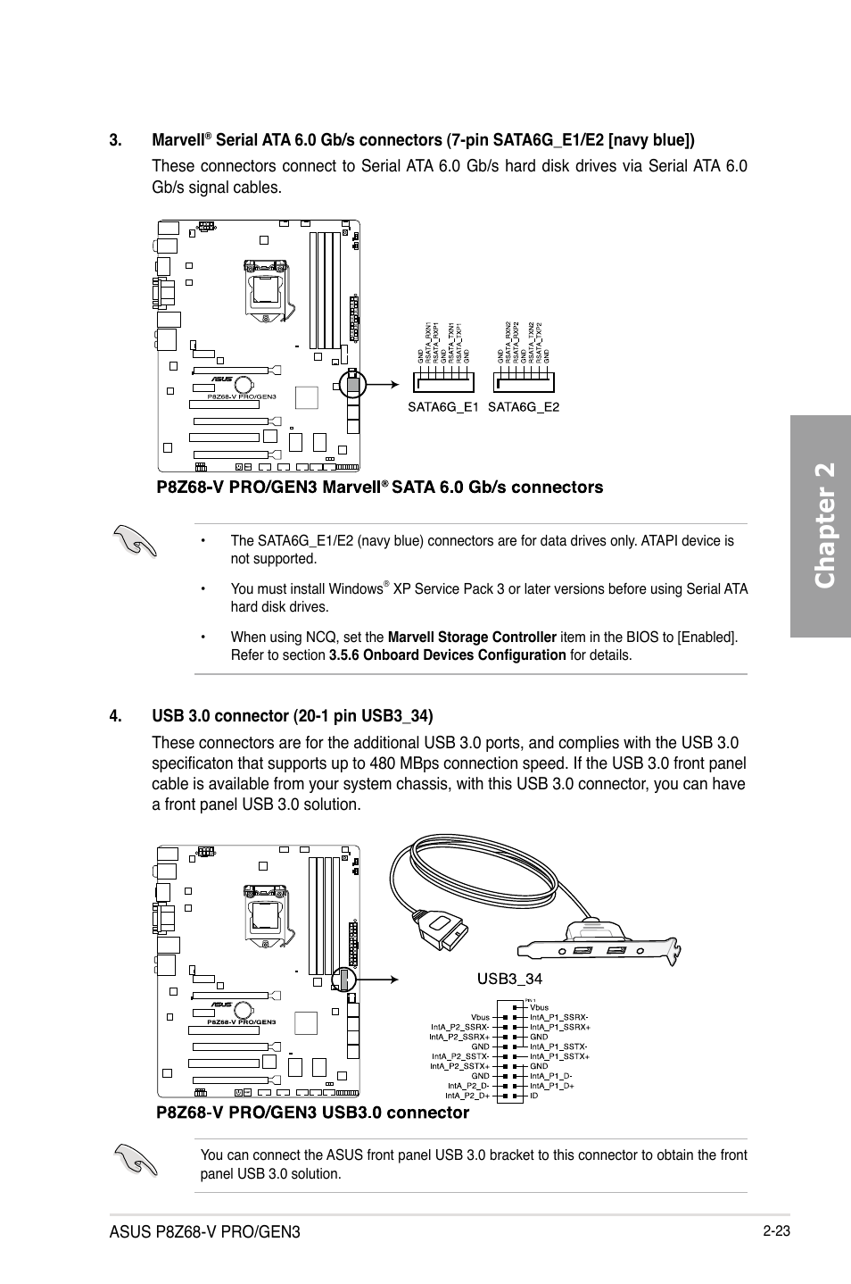 Chapter 2 | Asus P8Z68-V PRO/GEN3 User Manual | Page 41 / 146