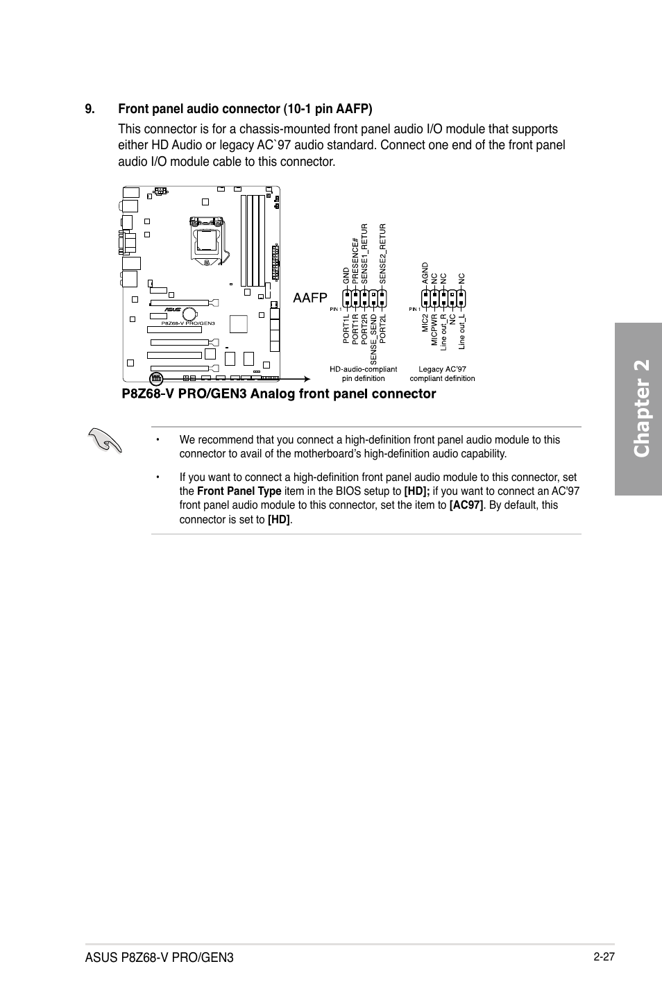 Chapter 2 | Asus P8Z68-V PRO/GEN3 User Manual | Page 45 / 146