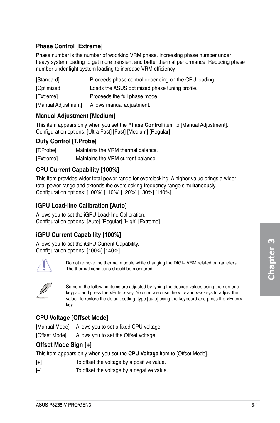 Chapter 3 | Asus P8Z68-V PRO/GEN3 User Manual | Page 77 / 146