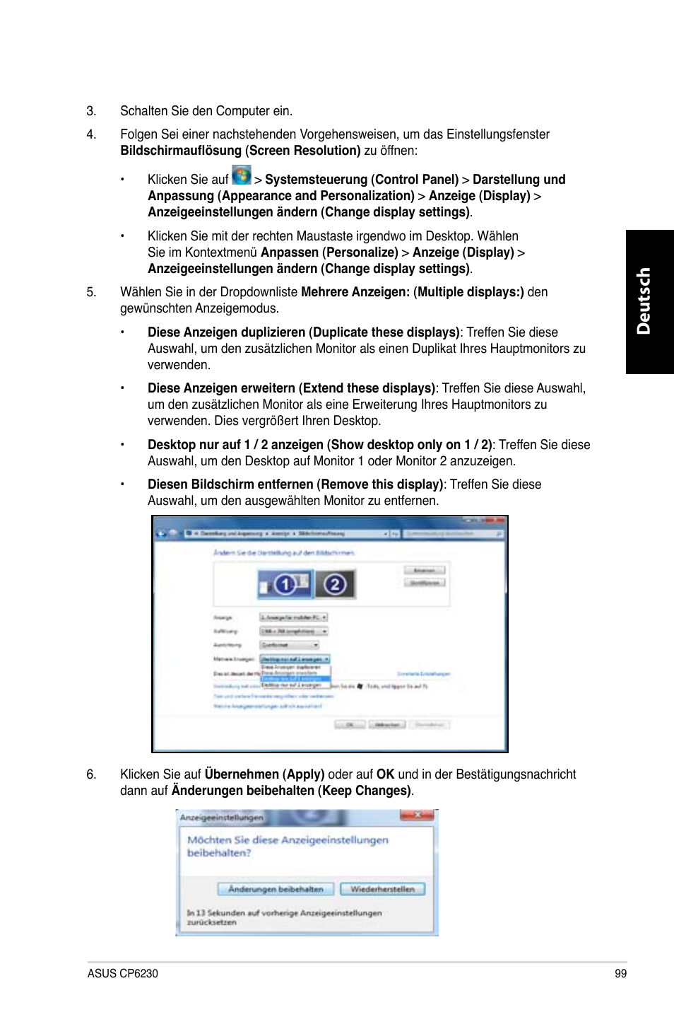 Deutsch d eutsch | Asus CP3130 User Manual | Page 101 / 480