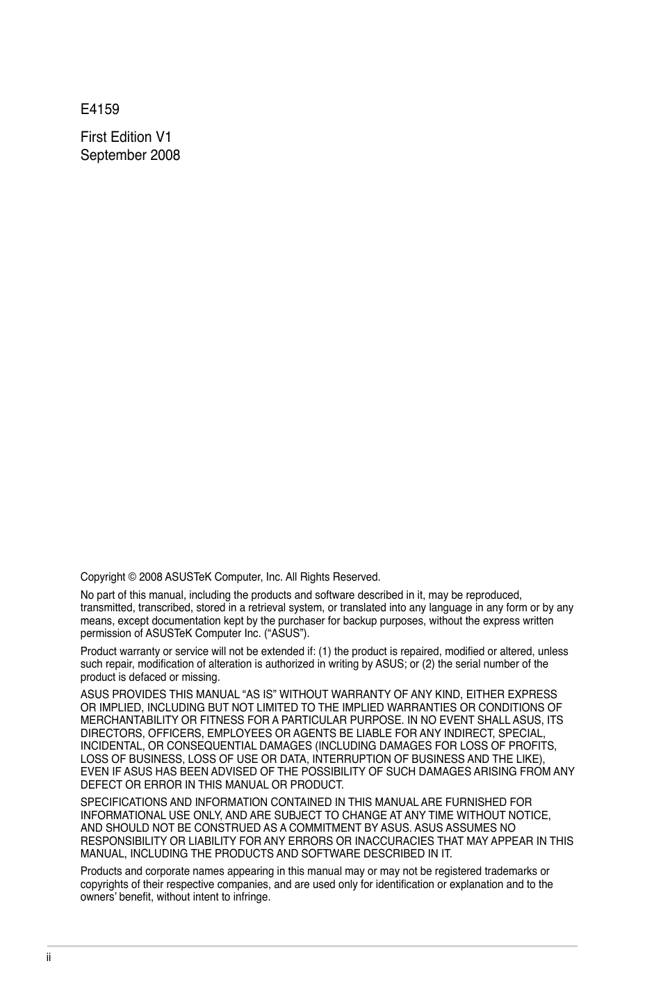 Asus P5QL SE User Manual | Page 2 / 60