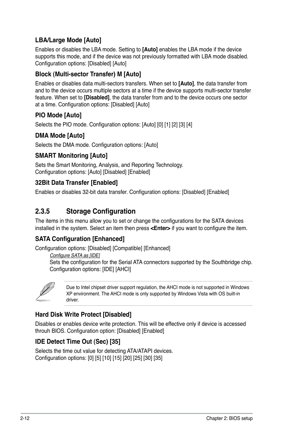 5 storage configuration, Storage configuration -12 | Asus P5QL SE User Manual | Page 48 / 60