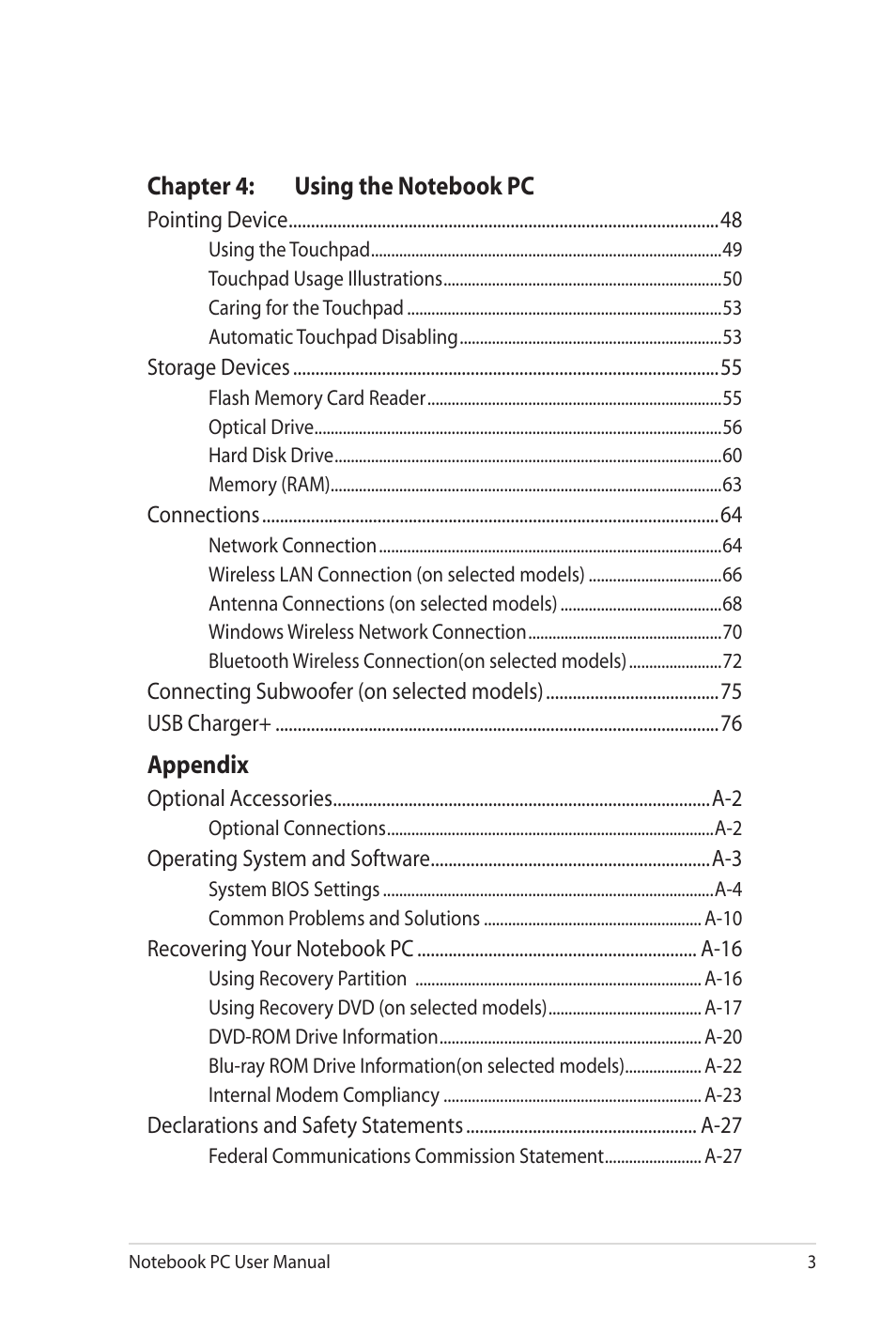 Asus X7DSL User Manual | Page 3 / 120