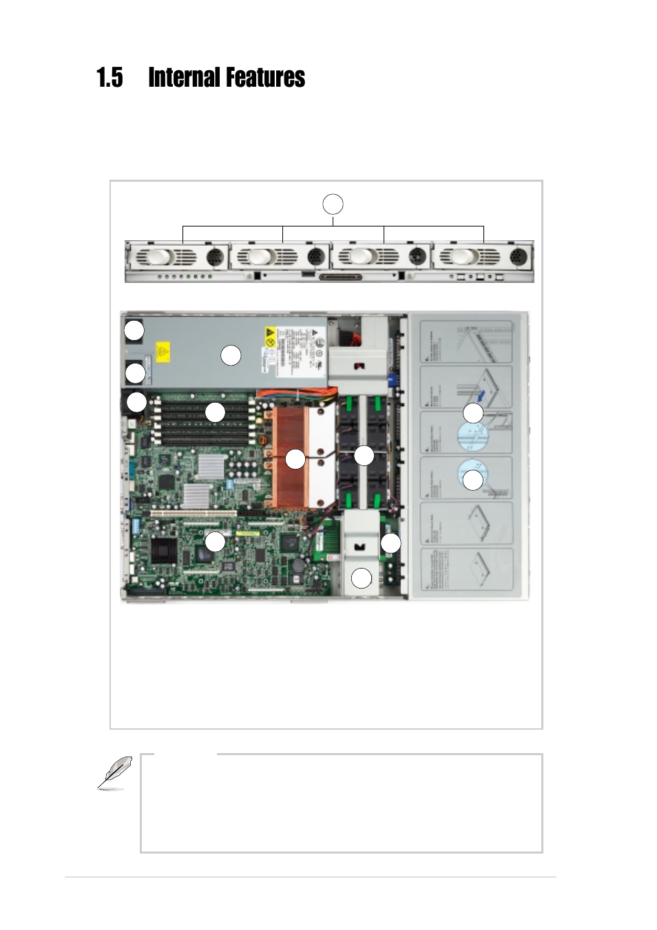 5 internal features | Asus AP1600R-S5 User Manual | Page 18 / 50