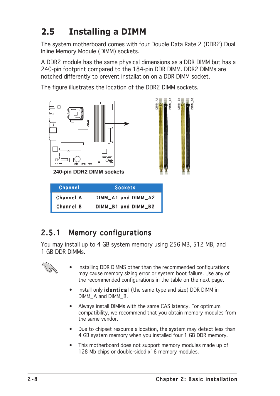 5 installing a dimm | Asus P3-PH4 User Manual | Page 24 / 96