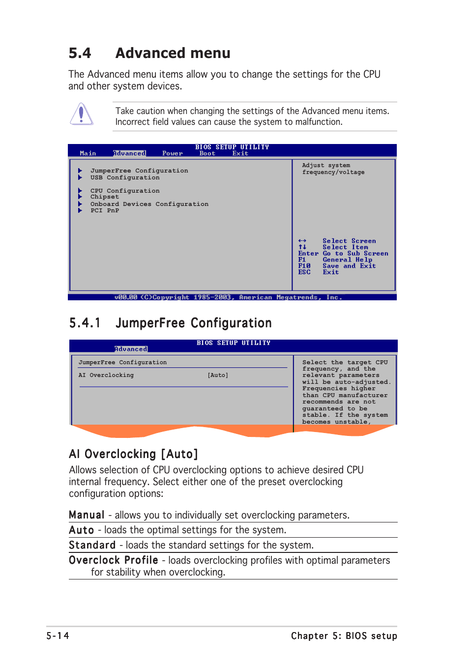 4 advanced menu | Asus P3-PH4 User Manual | Page 72 / 96