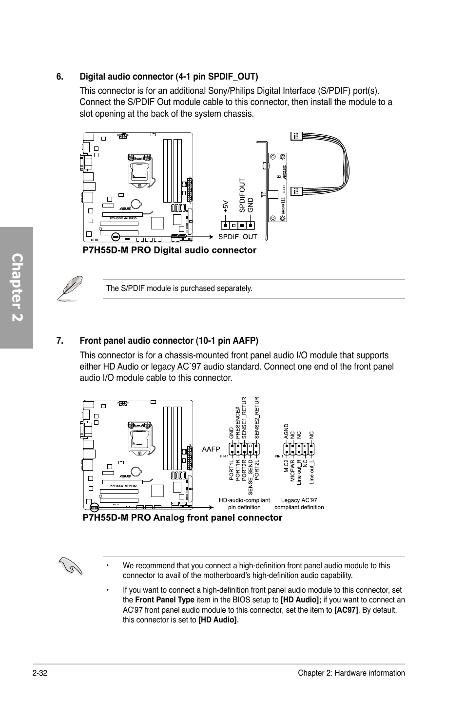 Chapter 2 | Asus P7H55D-M PRO User Manual | Page 52 / 110