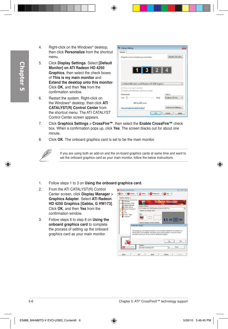 Chapter 5 | Asus M4A88TD-V EVO/USB3 User Manual | Page 126 / 128