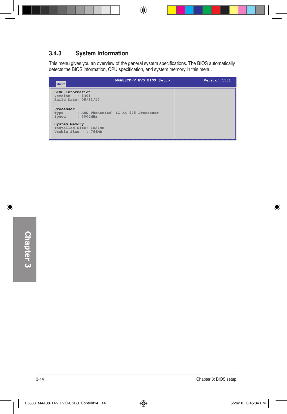 Chapter 3 | Asus M4A88TD-V EVO/USB3 User Manual | Page 72 / 128