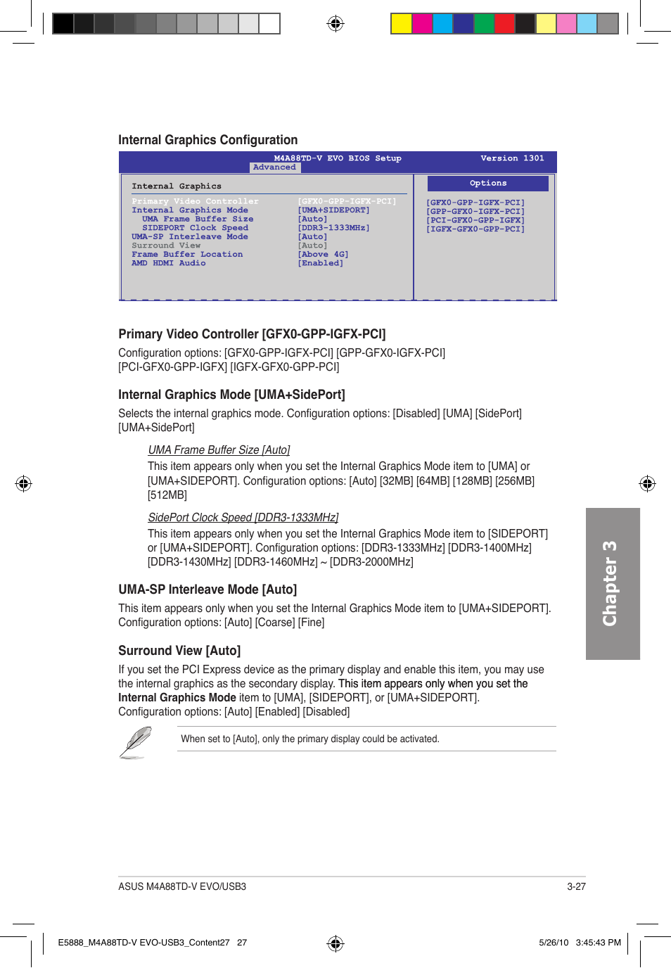 Chapter 3 | Asus M4A88TD-V EVO/USB3 User Manual | Page 85 / 128