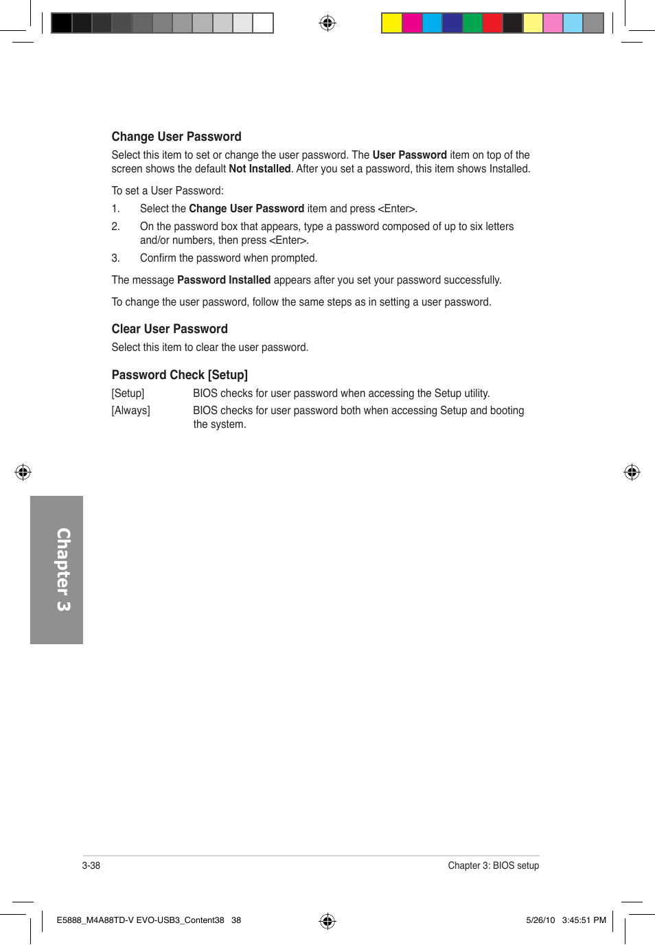 Chapter 3 | Asus M4A88TD-V EVO/USB3 User Manual | Page 96 / 128