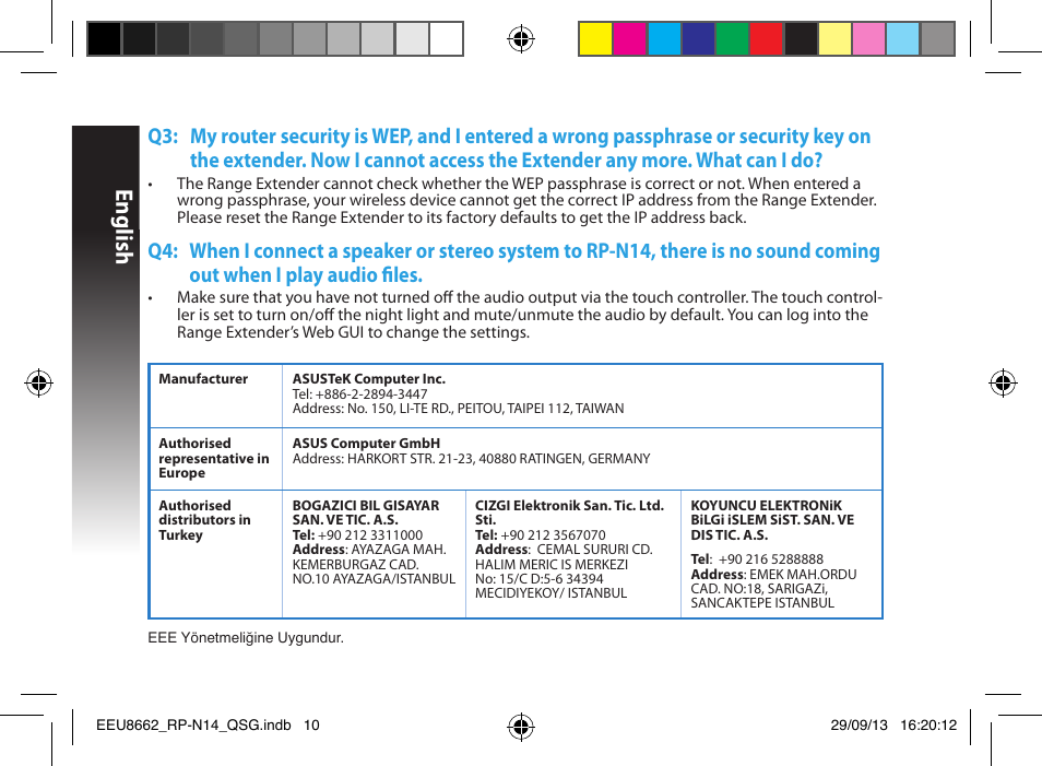 English | Asus RP-N14 User Manual | Page 10 / 144