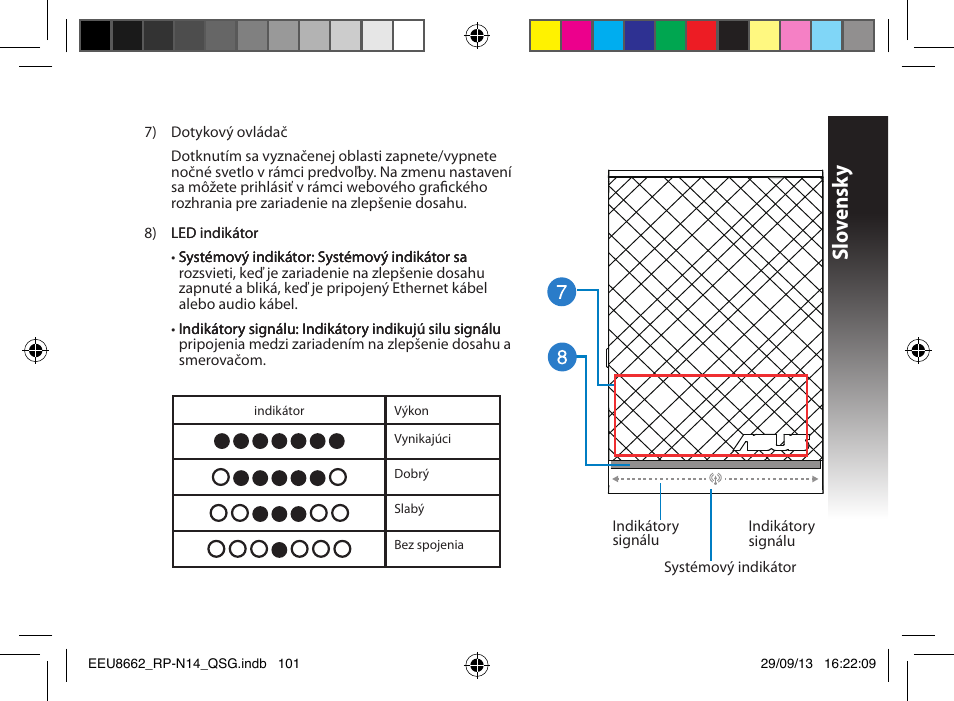 Slo vensk y | Asus RP-N14 User Manual | Page 101 / 144