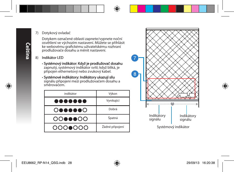 Čeština | Asus RP-N14 User Manual | Page 28 / 144