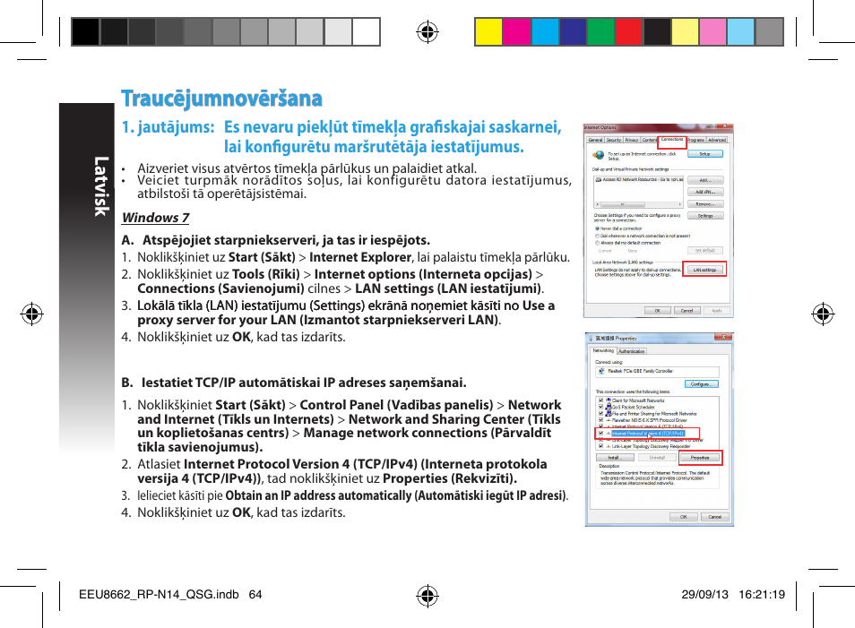 Traucējumnovēršana, La tvisk | Asus RP-N14 User Manual | Page 64 / 144