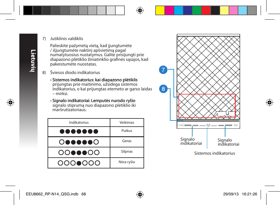 Lietuvių | Asus RP-N14 User Manual | Page 68 / 144