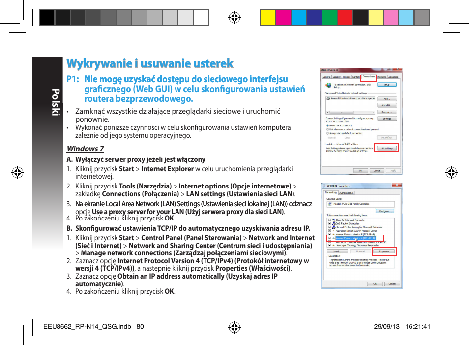 Wykrywanie i usuwanie usterek, Polsk i | Asus RP-N14 User Manual | Page 80 / 144