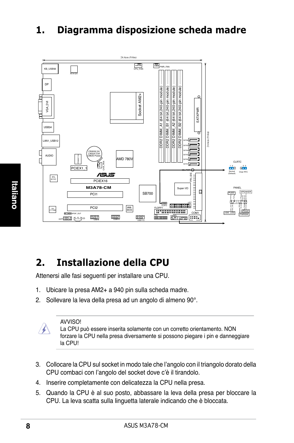 Asus m3a78-cm | Asus M3A78-CM User Manual | Page 8 / 38