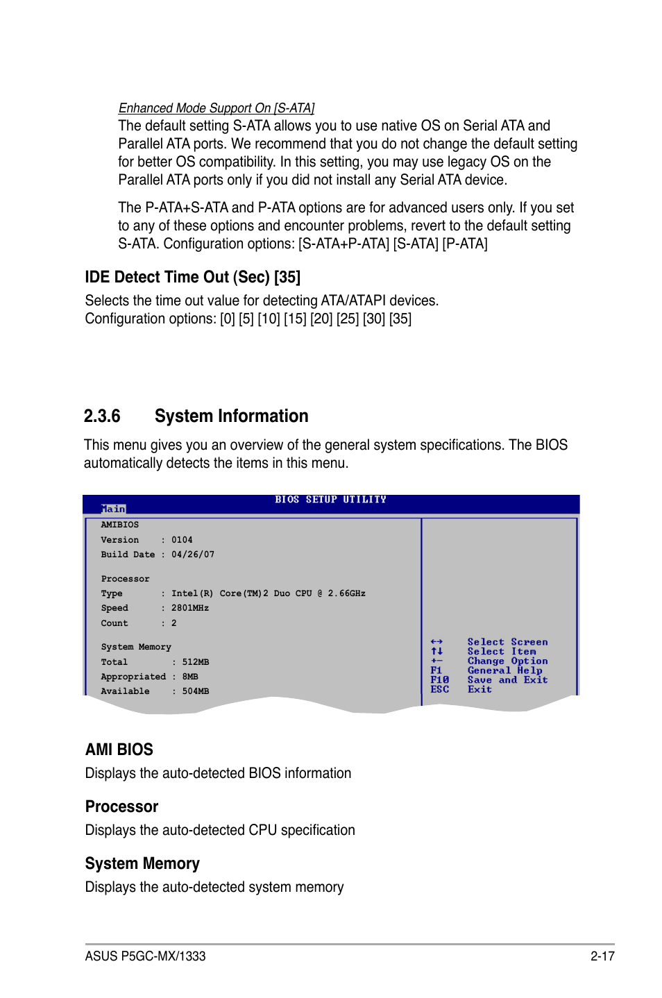 6 system information | Asus P5GC-MX/1333 User Manual | Page 63 / 92