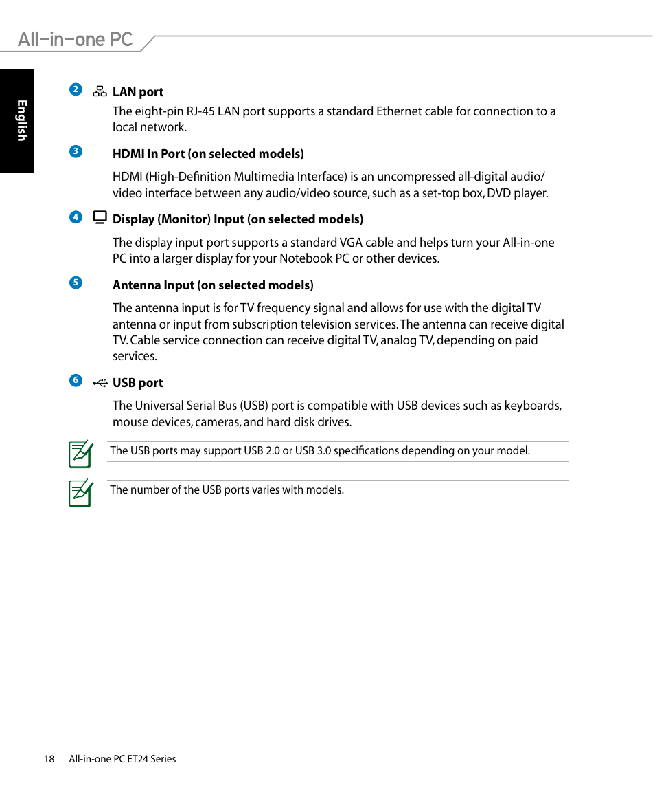 Asus ET2400IUTS User Manual | Page 18 / 48