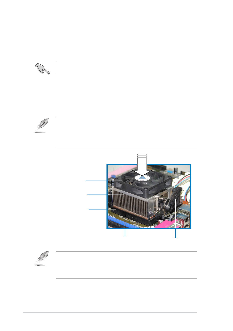 3 installing the heatsink and fan | Asus K8N-E Deluxe User Manual | Page 30 / 128