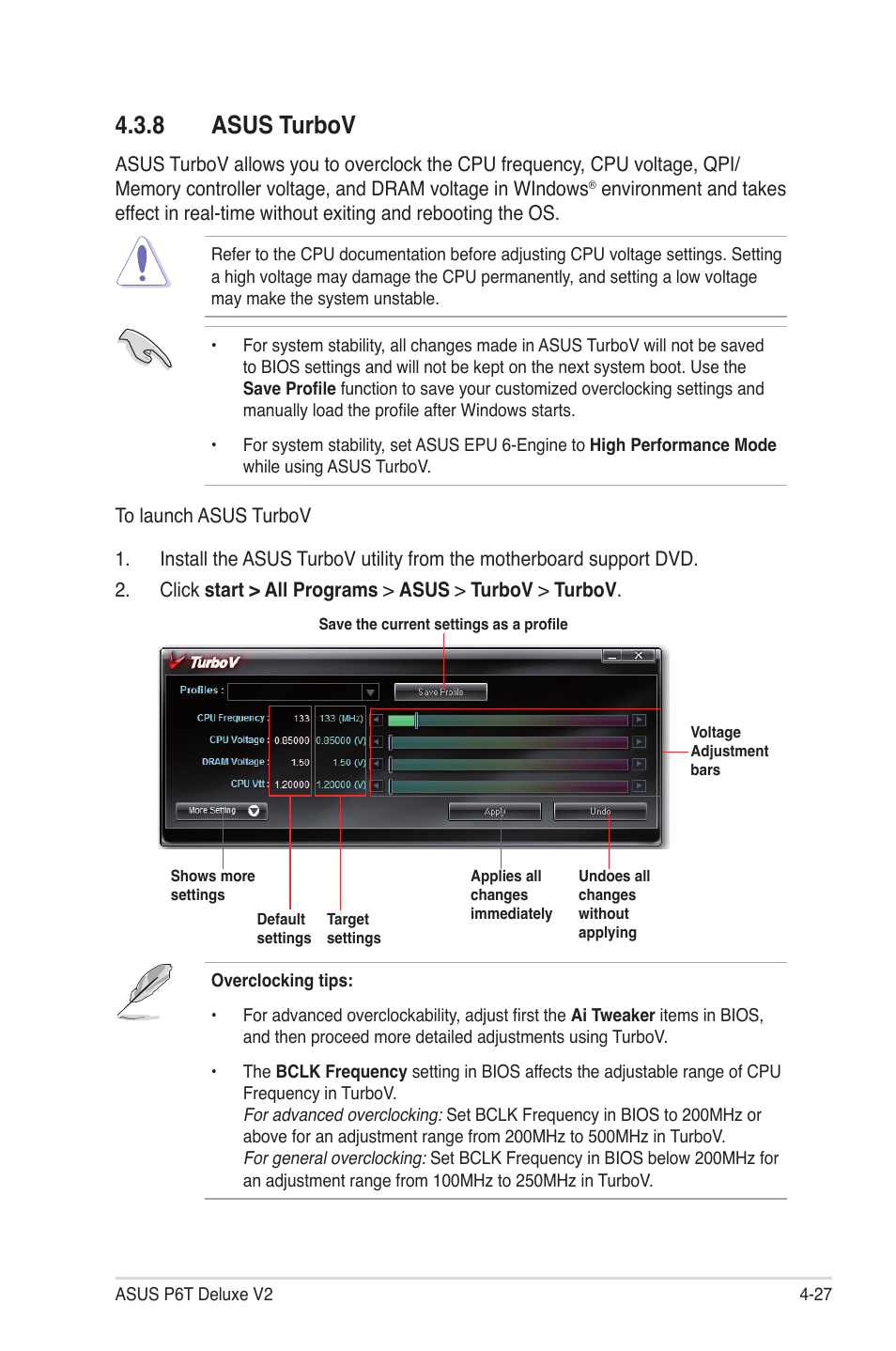 8 asus turbov, Asus turbov -27 | Asus P6T Deluxe V2 User Manual | Page 143 / 182