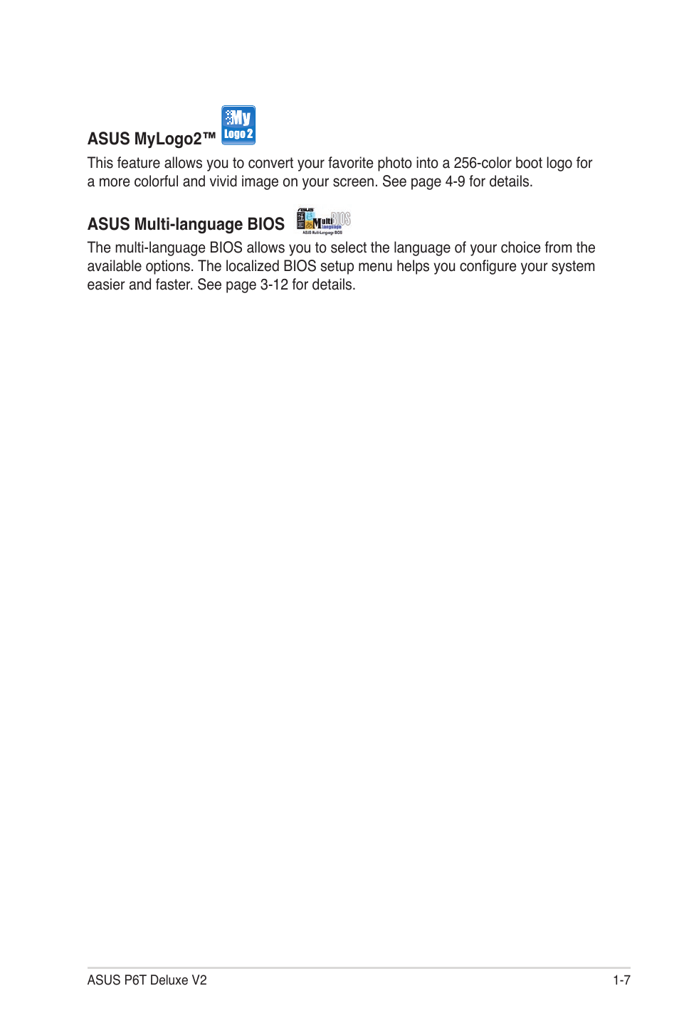 Asus P6T Deluxe V2 User Manual | Page 23 / 182