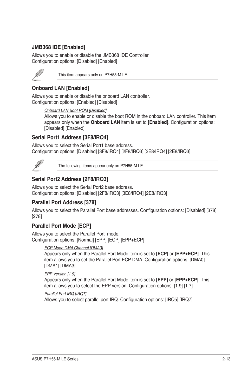 Asus P7H55-M PLUS User Manual | Page 39 / 49