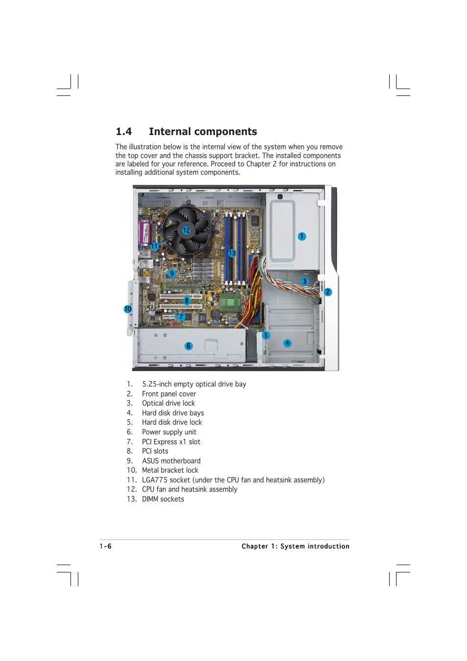 4 internal components | Asus Pundit-PE3 User Manual | Page 16 / 90