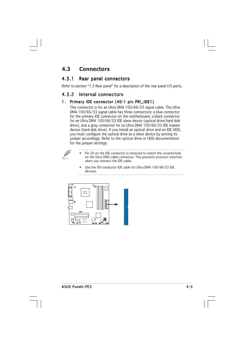 3 connectors | Asus Pundit-PE3 User Manual | Page 53 / 90