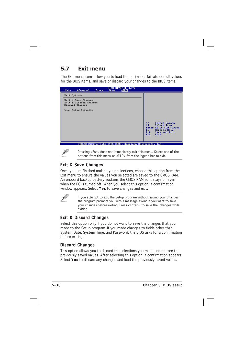 7 exit menu | Asus Pundit-PE3 User Manual | Page 88 / 90