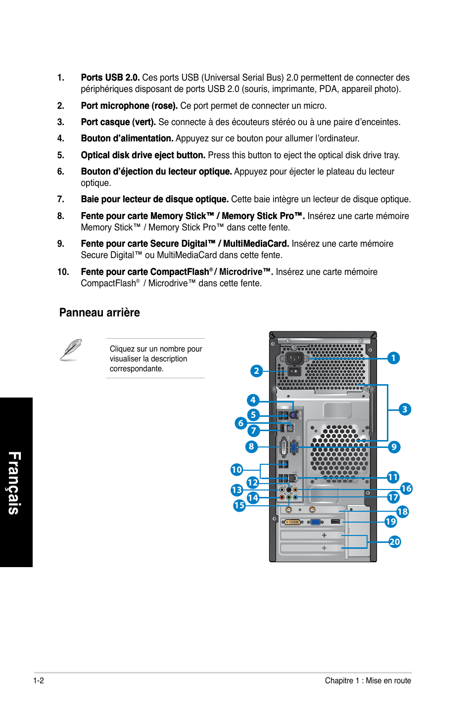 Fra nç ais fr an ça is fra nç ais fr an ça is | Asus CM1630 User Manual | Page 175 / 409