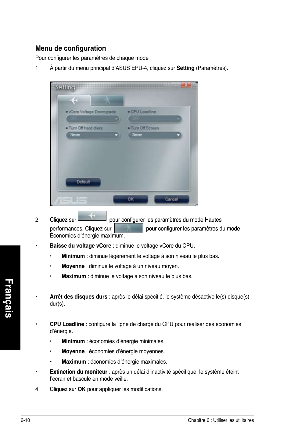 Fra nç ais fr an ça is fra nç ais fr an ça is | Asus CM1630 User Manual | Page 229 / 409